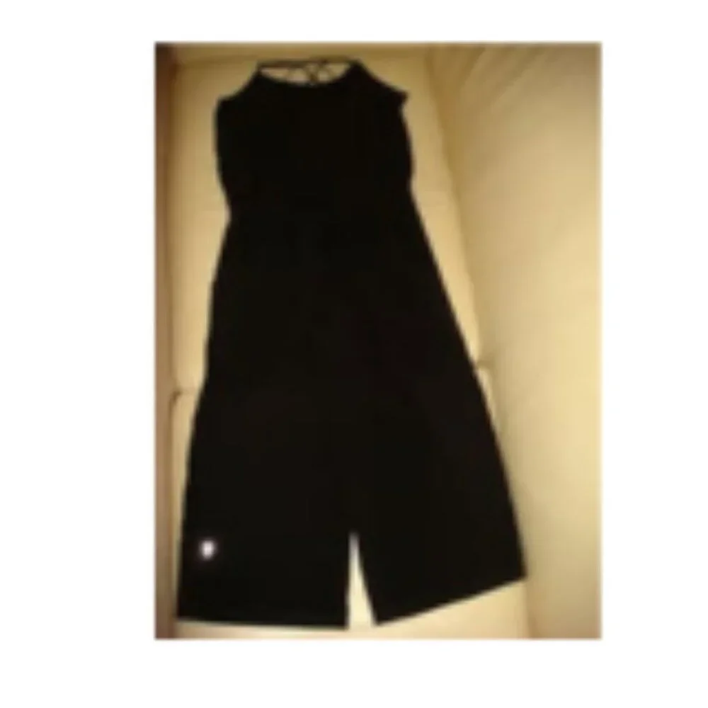 Ivivva Girl by Lululemon 🍋 Free & Fierce Wide-Leg Crop Jumpsuit Black size 14 - Picture 3 of 5